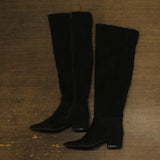 On 34th Womens Gabriellaa Over-The-Knee Boots 10019655400 Black Microsuede 5M