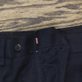George Mens Pleated Dress Suit Pants Navy Blue 40x30
