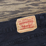 Levi's Womens Rehemmed  Capri Vintage Y2K 550 Relaxed Jeans Black Wash 14 Misses