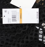 Becca Womens Castaway Island Fishnet Flower-Applique Cover-up Dress Black S