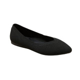 A New Day Womens Claire Knit Washable Ballet Flats 90441301 Black 8M