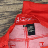 DG2 BY Diane Gilman Womens Virtual Stretch Cropped Skinny Jeans 675243 Red 8P