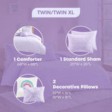 Urban Habitat Kids 4-Piece Comforter Set Callie Lavender Purple Twin / Twin XL