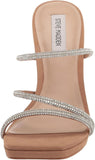 Steve Madden Women's Libbie Heeled Sandal LIBB03S1 Camel Nubuck Brown 10M