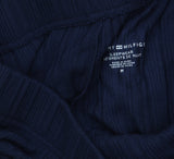 Tommy Hilfiger Womens Short Sleeve Ribbed Pajama Pants Sky Capital Blue M