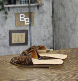 A New Day Womens Maple Bow Flat Sandals 91745610 Light Brown 9M