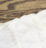Aqua Womens Embroidered Lace V-Neck Mini Dress IDO14420 White S