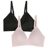 DKNY Womens Wireless Soft Stretch Microfiber Plunge Bra I257Y Black X-Large