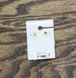Francesca's Drop Heart Flower Pressed Metal Earrings Gold / Yellow Multi 2"