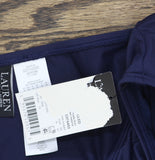 Lauren Ralph Lauren Womens Beach Club Hipster Bikini Bottom Dark Navy Blue 14