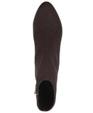 INC International Concepts Heel Ezmae Dress Booties Rich Truffle Brown 6.5M