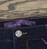 Gloria Vanderbilt Classic High-Rise Tapered Jeans Rinse Noir Blue 8 Long