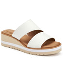 Giani Bernini Womens Ryerr Padded Insole Wedge Sandals 10011735500 White 6M