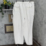 Cubavera Mens Linen Blend Elastic Waist Pants 16668a7176b04e Brown 4X/32