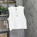 Universal Thread Womens Sweater Vest Crochet 94429887 Cream Off white XL