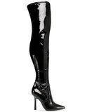 Steve Madden Women's Vanquish Over-the-Knee Thigh-High Boots Black Patent 11M