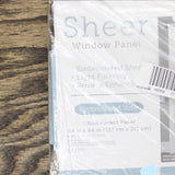 Regal Home Embroidered Voile Sheer Rod Pocket Single Curtain Panel White 54 x 84