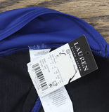 Lauren Ralph Lauren Beach Club Solid Halter Tankini Top Swim Sapphire Blue 6