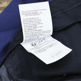 Boss Genius Stretch Tailored Slim Fit Wool Suit Dress Unhemmed Pants Navy 38R