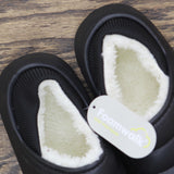 Foamwalk Boys Puffy Fur Lined Clogs 431193 Black 2-3