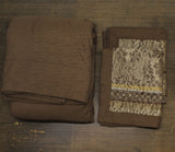 Madison Park Reversible Quilted 3-Piece Bedspread Set Brown / Gold Queen