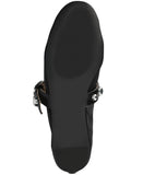 Journee Collection Womens Naveah Mesh Studded Flats NAVEAH Black 8.5M