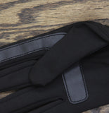 Isotoner Signature Womens Rib-Knit Fleece-Lined Gloves 515M2 Black L/XL