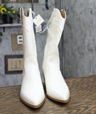 Universal Thread Studded Western Cowboy Boots Memory Foam Insole Off White 10M