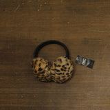 INC International Concepts Womens Faux Fur Earmuffs Fauzzy Leopard Brown / Black