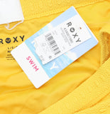 Roxy Haleiwa Banded High-Waist Bikini Bottom 434001980 Yellow L