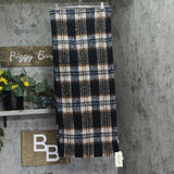 On 34th Womens Brushed Plaid Blanket Wrap Fuzzy MO9742505 Black Neutral