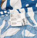 Bar III Catch The Wave Printed Cover Up Pants MBCW26841 Cove Crush Blue XS