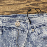 DG2 by Diane Gilman Womens Printed Flare Jeans 696886 Chambray Blue 6