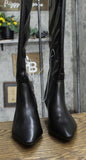 Universal Thread  Kendra Kitten Heel Tall Dress Boots Memory Foam Black 9.5M
