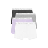 Hanes Womens 4pk Boxer Briefs Ribbed 54081643 Assorted Purple XXL