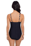 Magicsuit Saki Soft Cup Adjustable Strap One Piece Swimsuit Black / White 16