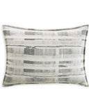 Hotel Collection Broken Stripe 3-Piece. Duvet Cover Set Granite Gray Full/Queen