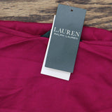 Ralph Lauren Womens Contrast Trim Scoop Neck Top 200787848004 Fuchsia Pink L