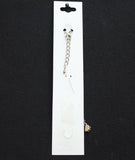 Crystale by L & J Pendant Swarovski Crystal Anklet Silver Gray / Pink 8" + 1.5"