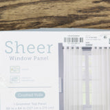 Regal Home Crushed Voile Solid Grommet Sheer Single Curtain Panel White 50x84