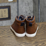 Cat & Jack Toddler Boys Mateo High Top Sneakers 87832597 Cognac Brown 10T