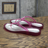 BCBGirls Womens Vintage Thong Rhinestone Sandals 1673fae5eeaea9 Berry Purple 6M