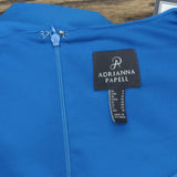 Adrianna Papell Womens Bell Sleeve Tie Front Dress Deep Cerulean Blue 6