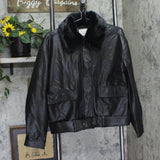 A New Day Womens Snap Zip Front Faux Leather Moto Biker Jacket Black S
