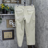Lands' End Mens 100% Cotton Khaki Cargo Pants 1669542ab8ae19 Beige Brown 36