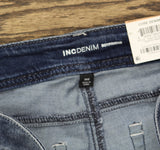 INC International Concepts Tummy Control Boyfriend Jeans Zenith Wash Blue 14W