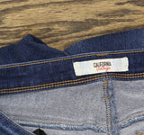 California Vintage Juniors Distressed Stretch Skinny Jeans Blue 9 / 29