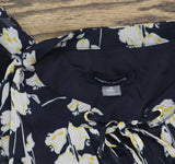 Tommy Hilfiger Woven Floral-Print Peasant Dress Sky Captain Blue / Deep Maize 14