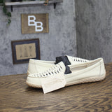 Baretraps Bridget Slip-On Boat Shoes Leather OR10026 Off White 9.5M