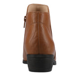 Journee Collection Womens Solarah Pull-on Ankle Bootie Block Heel Tan Brown 7.5M